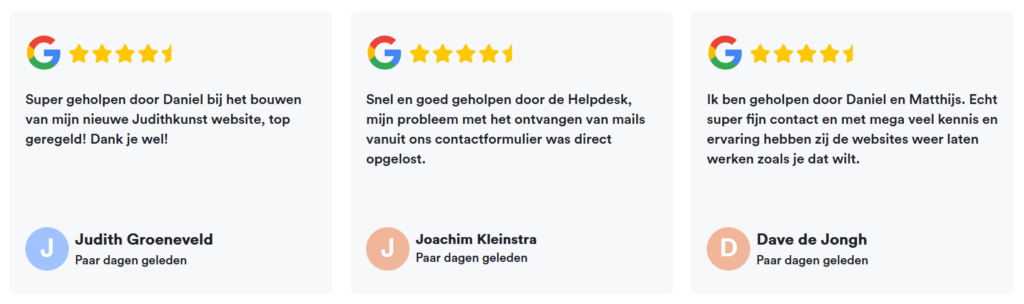 eigen website maken reviews