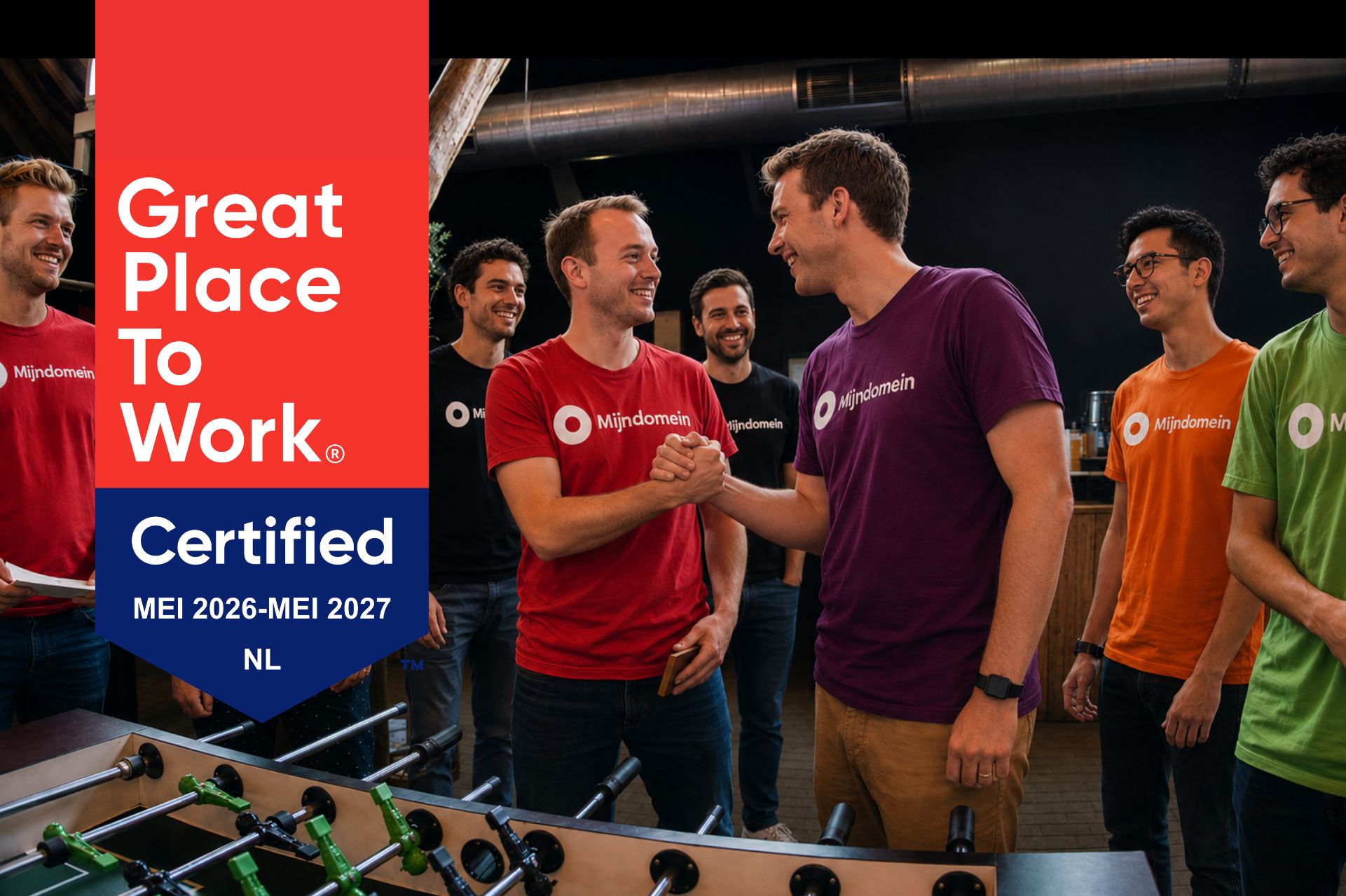 Mijndomein ontvangt Great Place to Work-certificaat